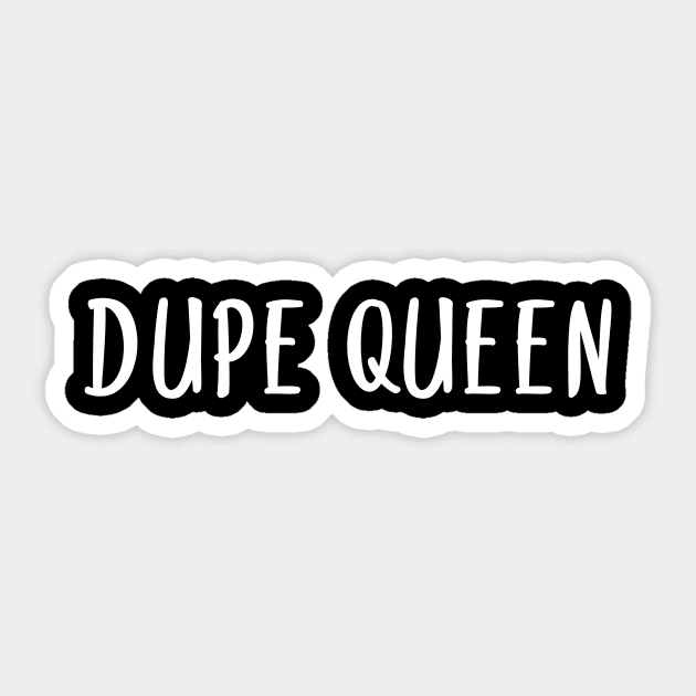 Funny Dupe Queen Shopaholic Sticker by Little Duck Designs